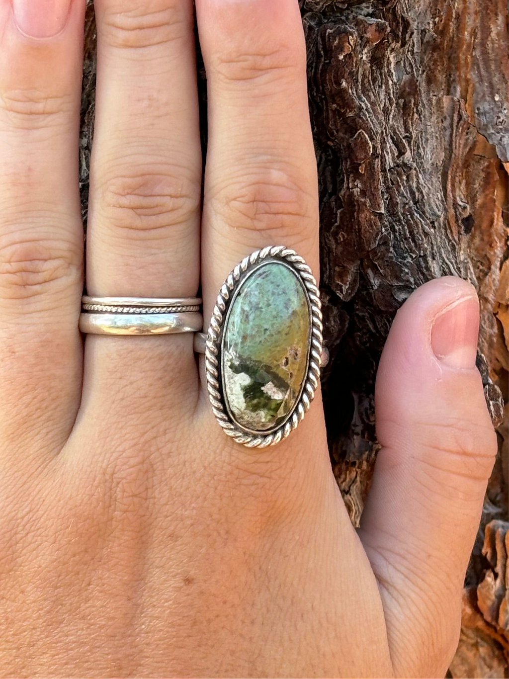 size 9 ocean jasper ring