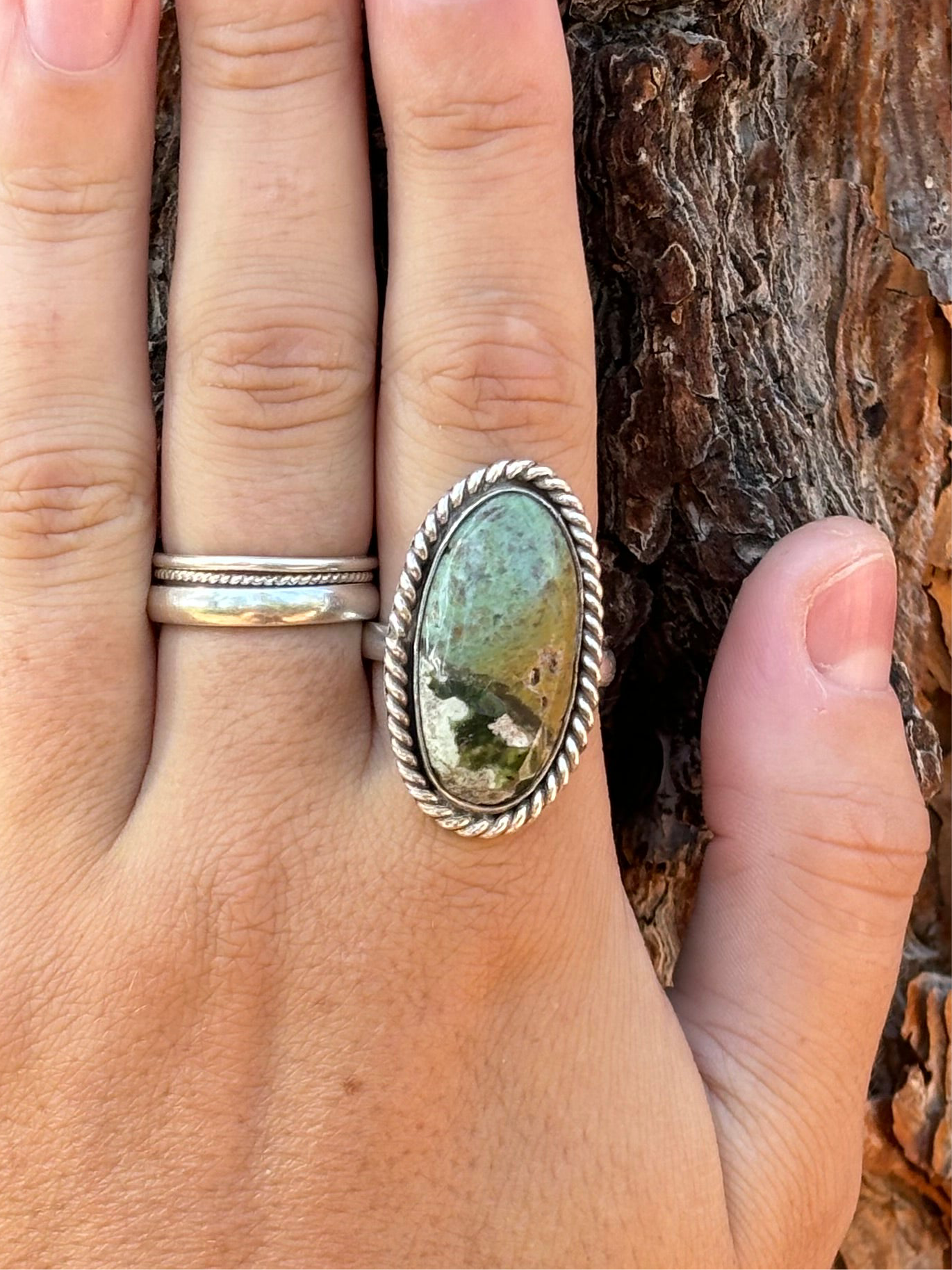 size 9 ocean jasper ring