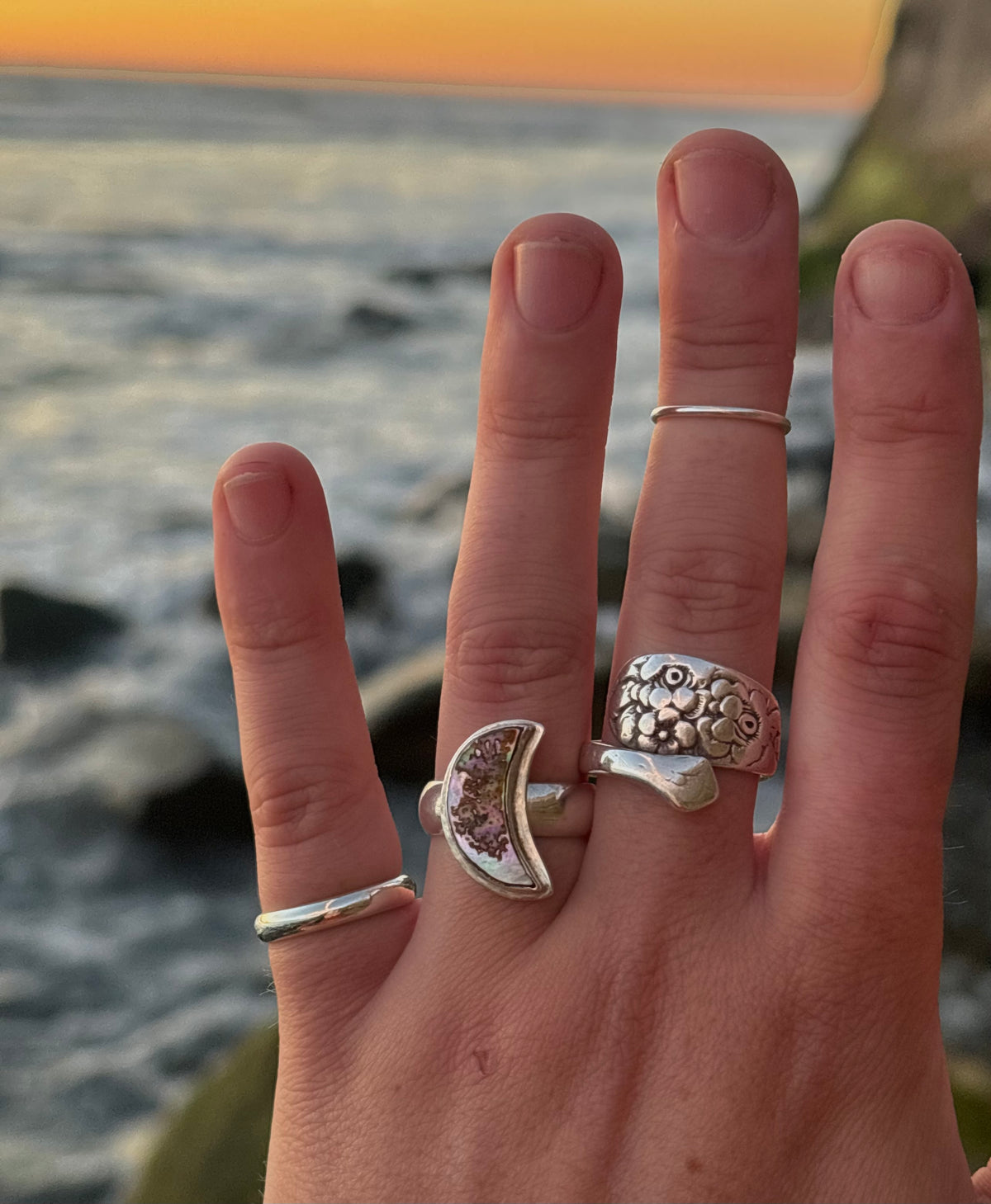 Waxing Tide Ring - Size 6.5