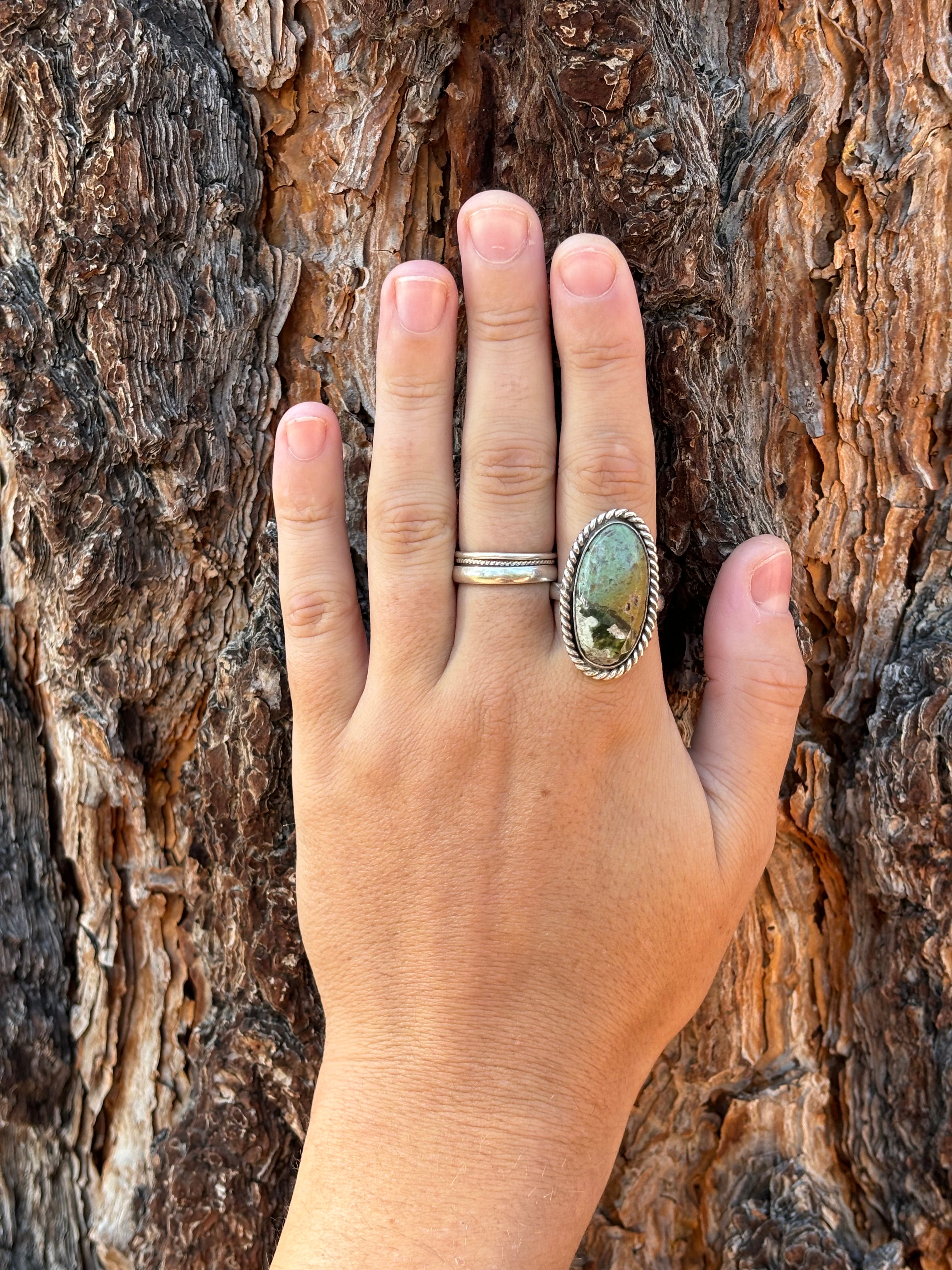size 9 ocean jasper ring