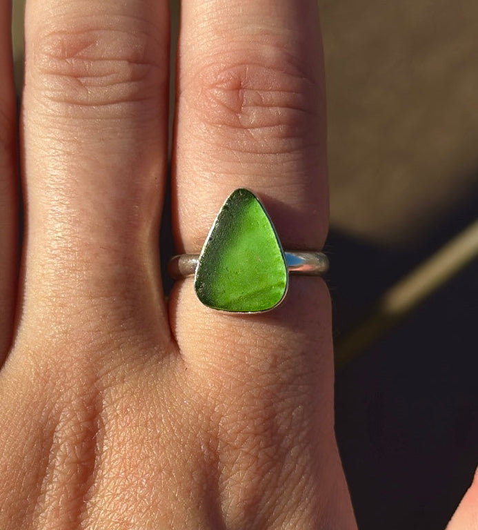 custom sea glass ring