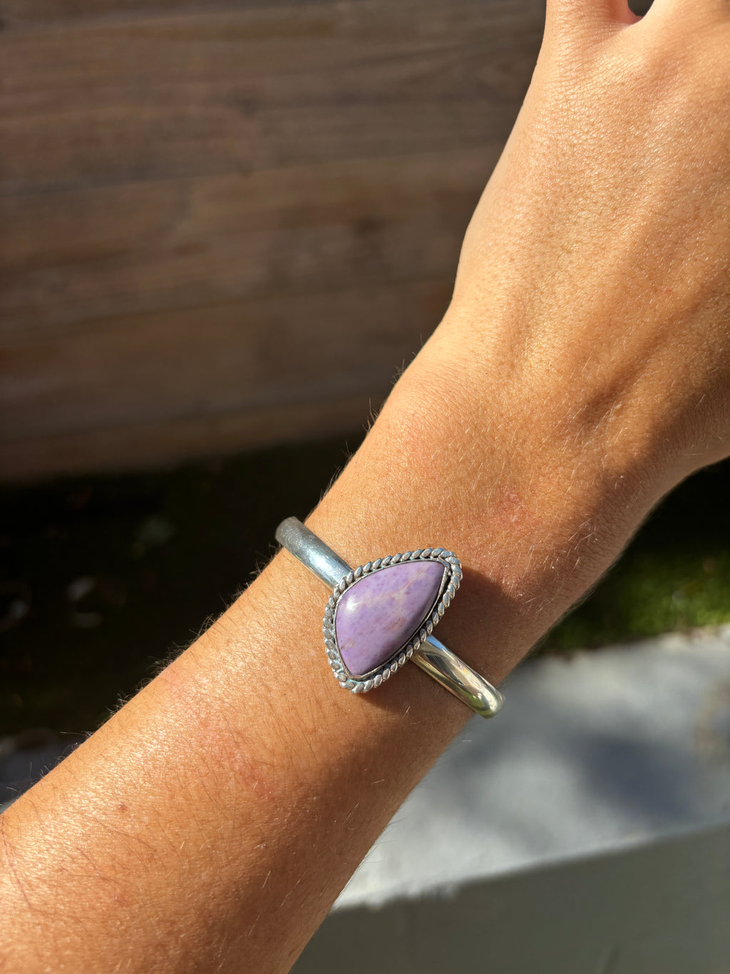 Lavender Jade Adjustable Cuff