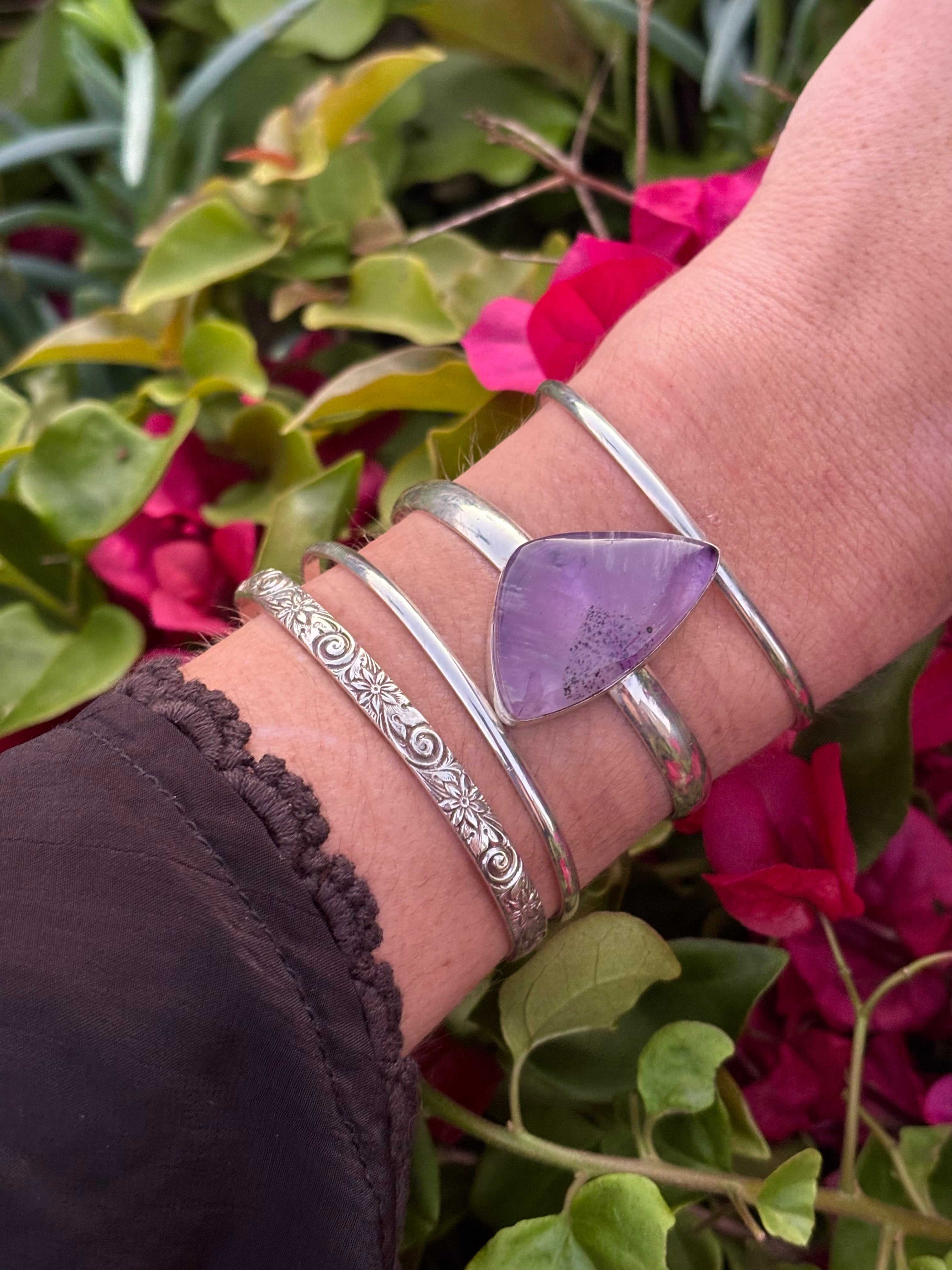 Moonlight Amethyst Cuff