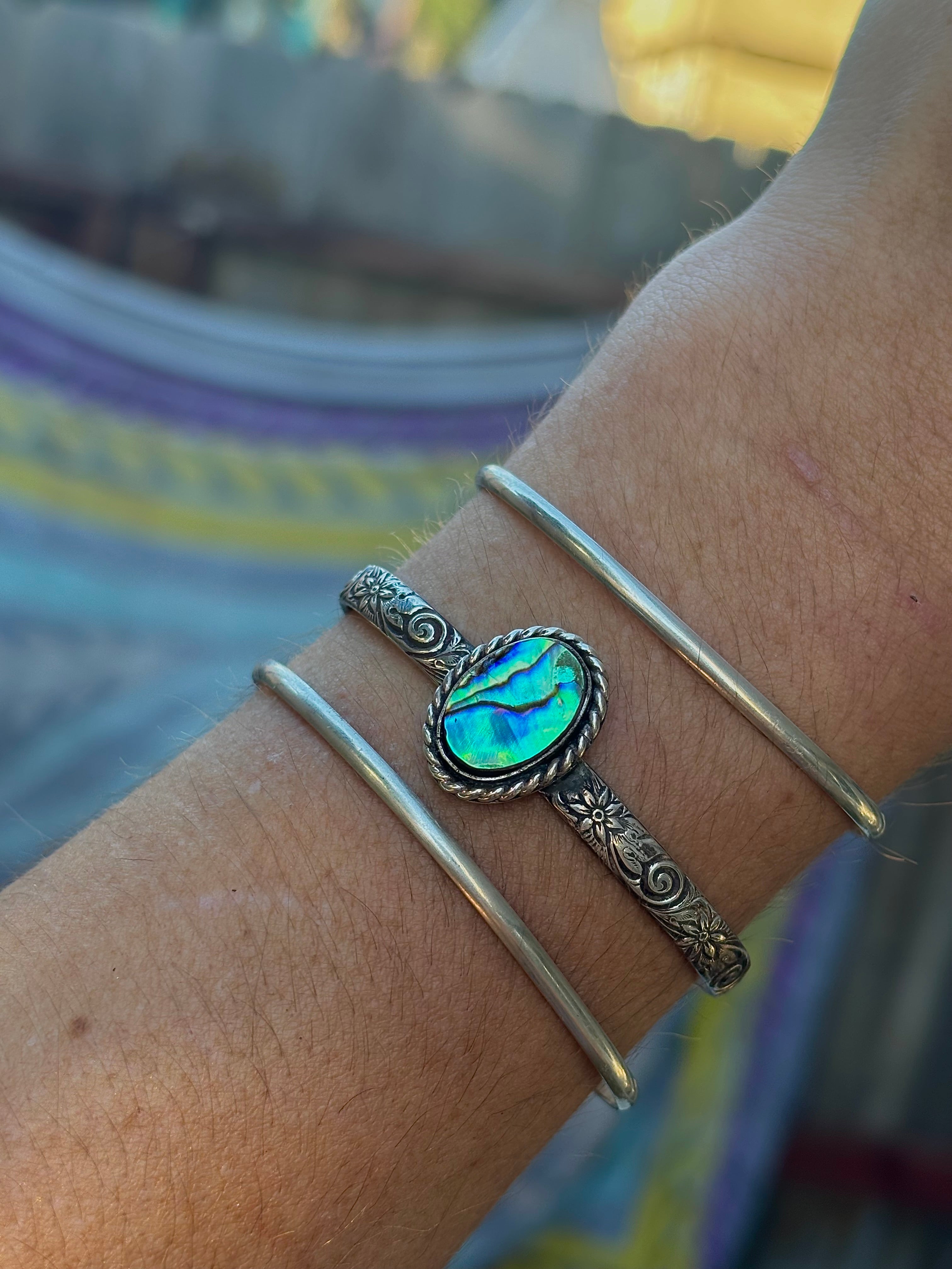 Abalone Love Cuff