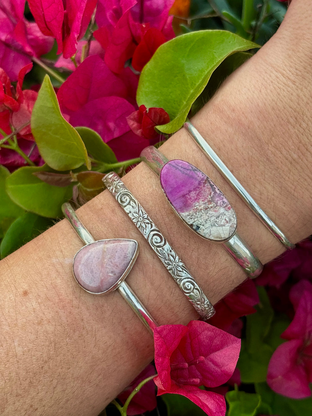 Colbalt Calcite Adjustable Cuff