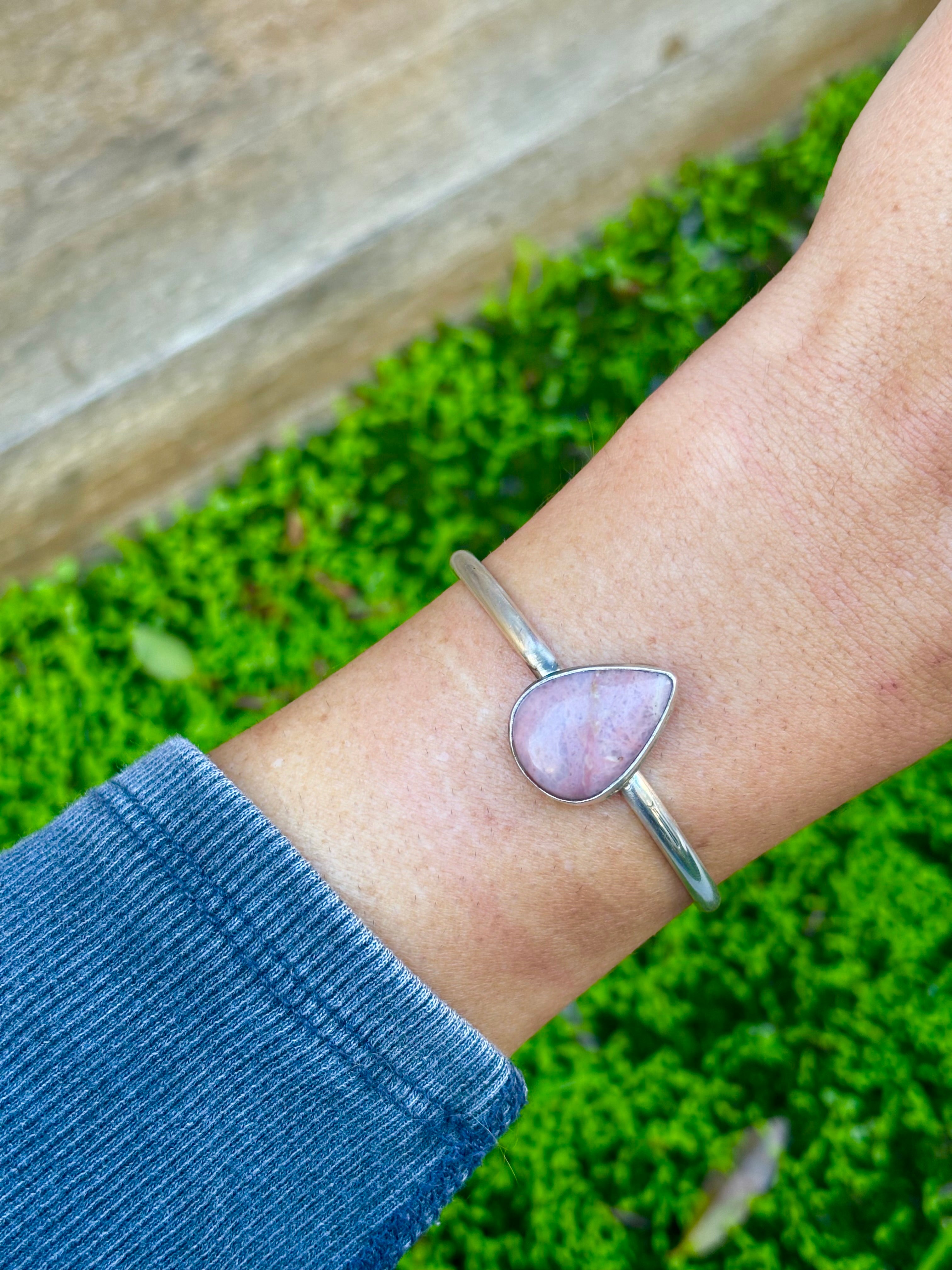 Silver Petal Cuff