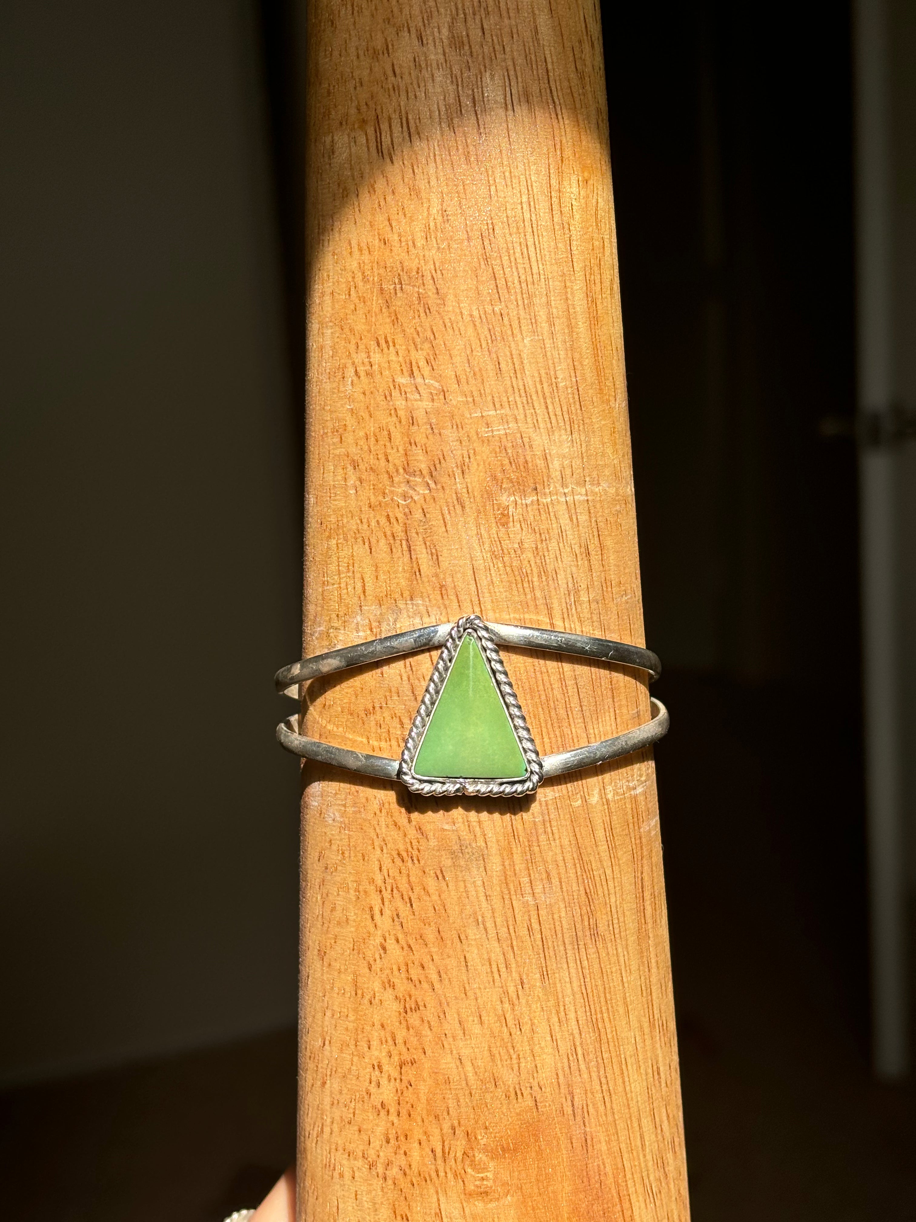 turquoise triangle cuff