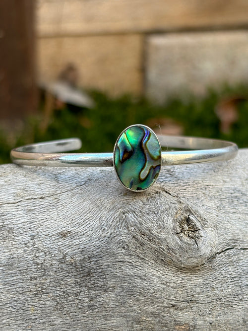 abalone adjustable cuff