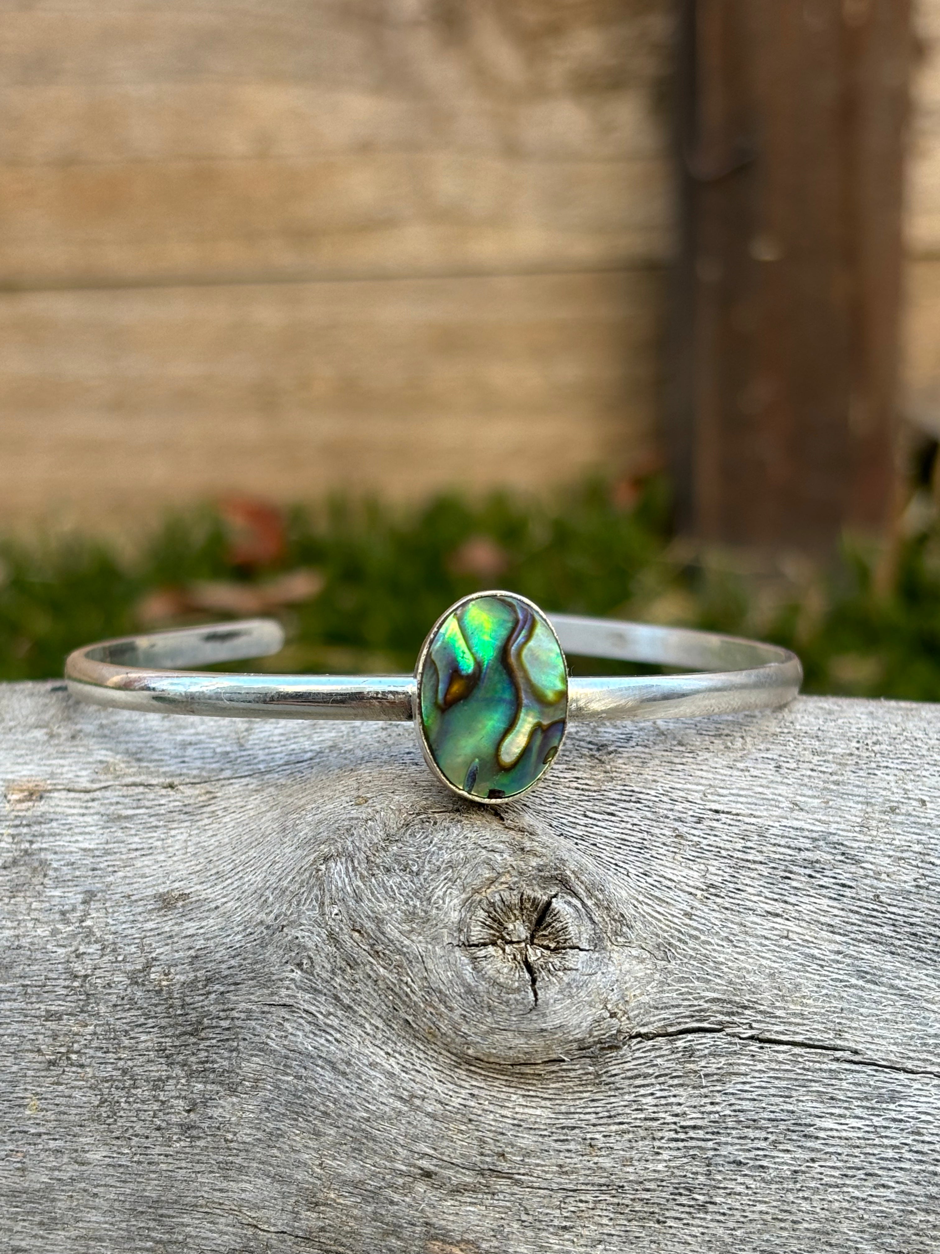 abalone adjustable cuff