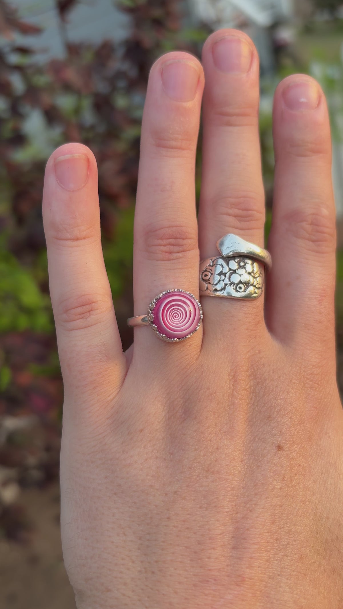 Pink Hypnotic Ring - Size 7.5