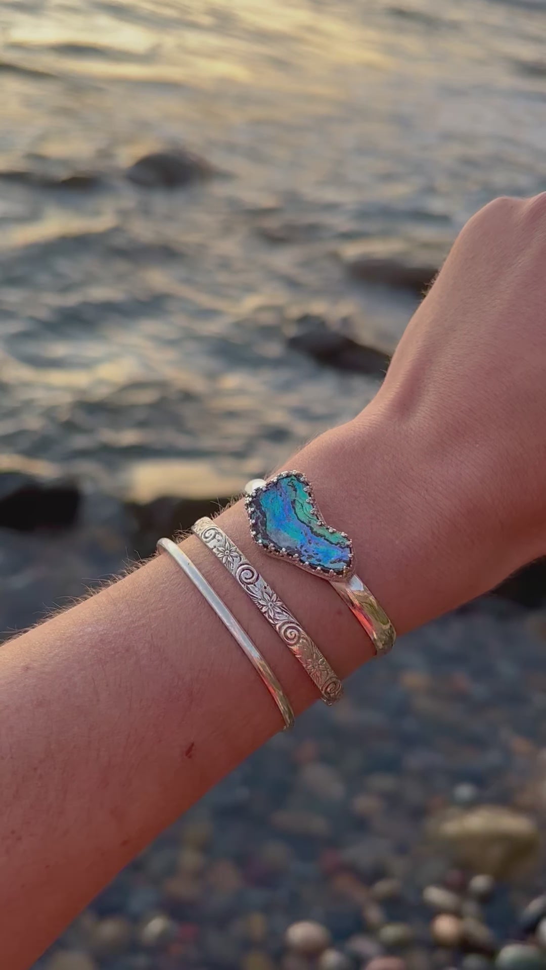 The Aurora Heart Cuff