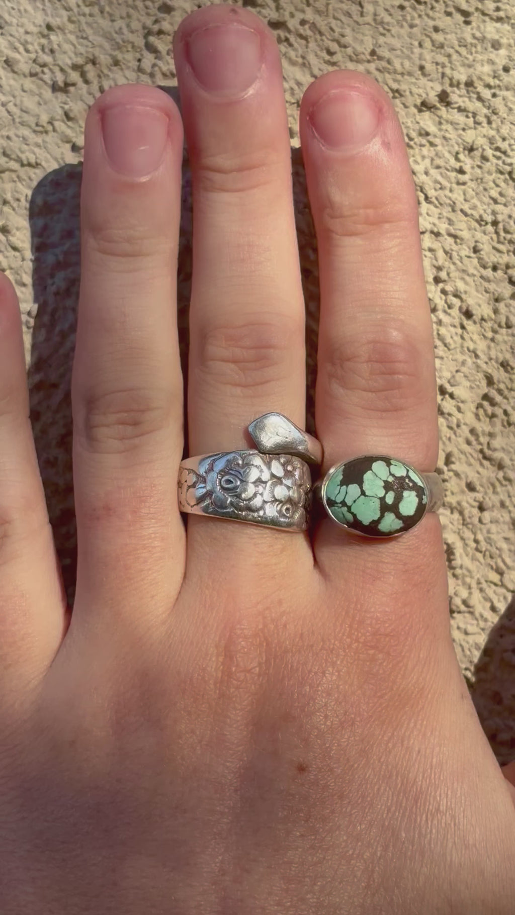 size 6.5 sterling silver turquoise ring
