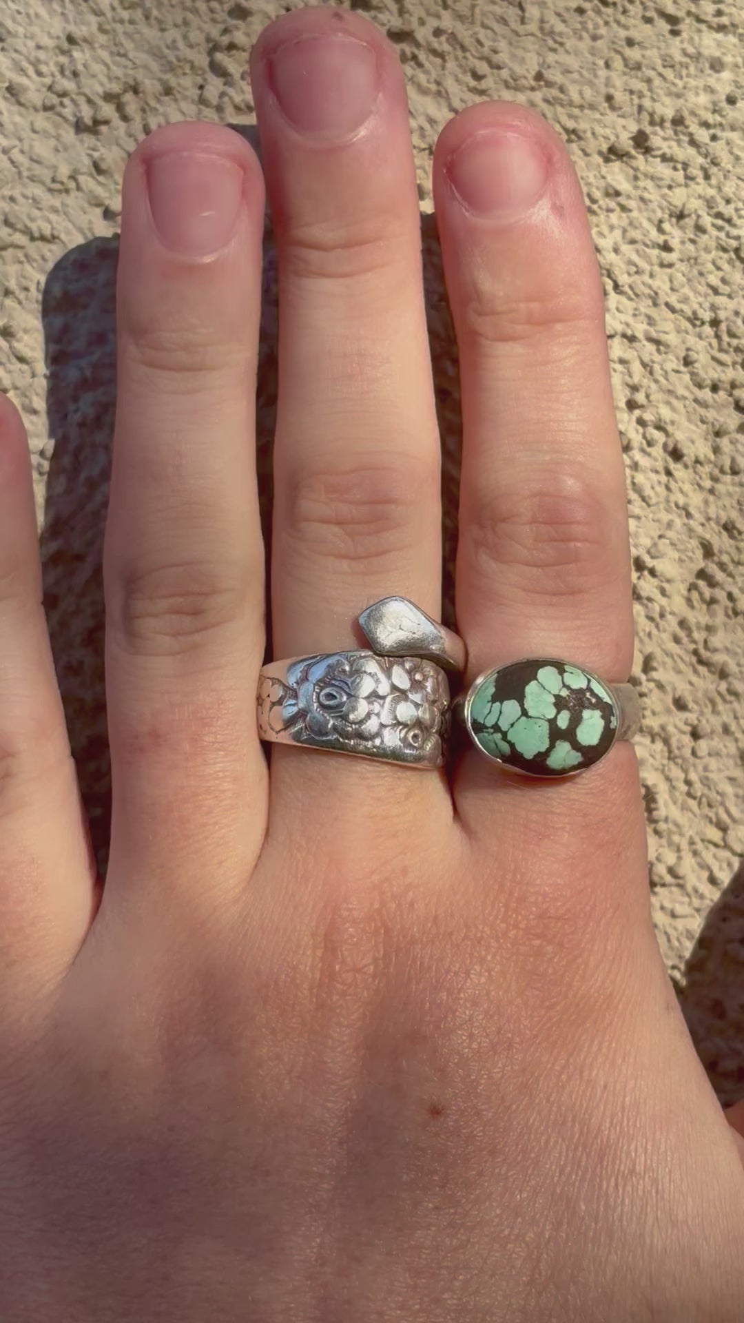 size 6.5 sterling silver turquoise ring