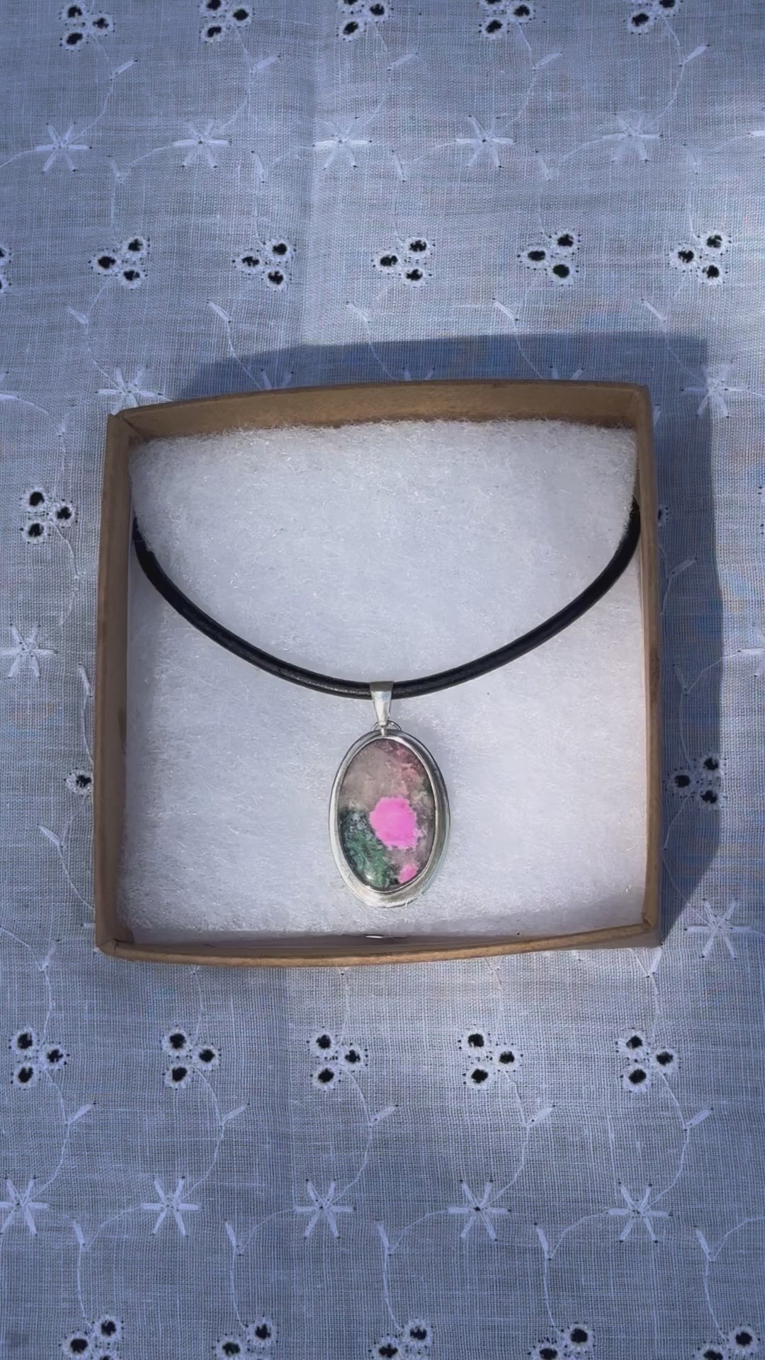 pink skies pendant (without cord)