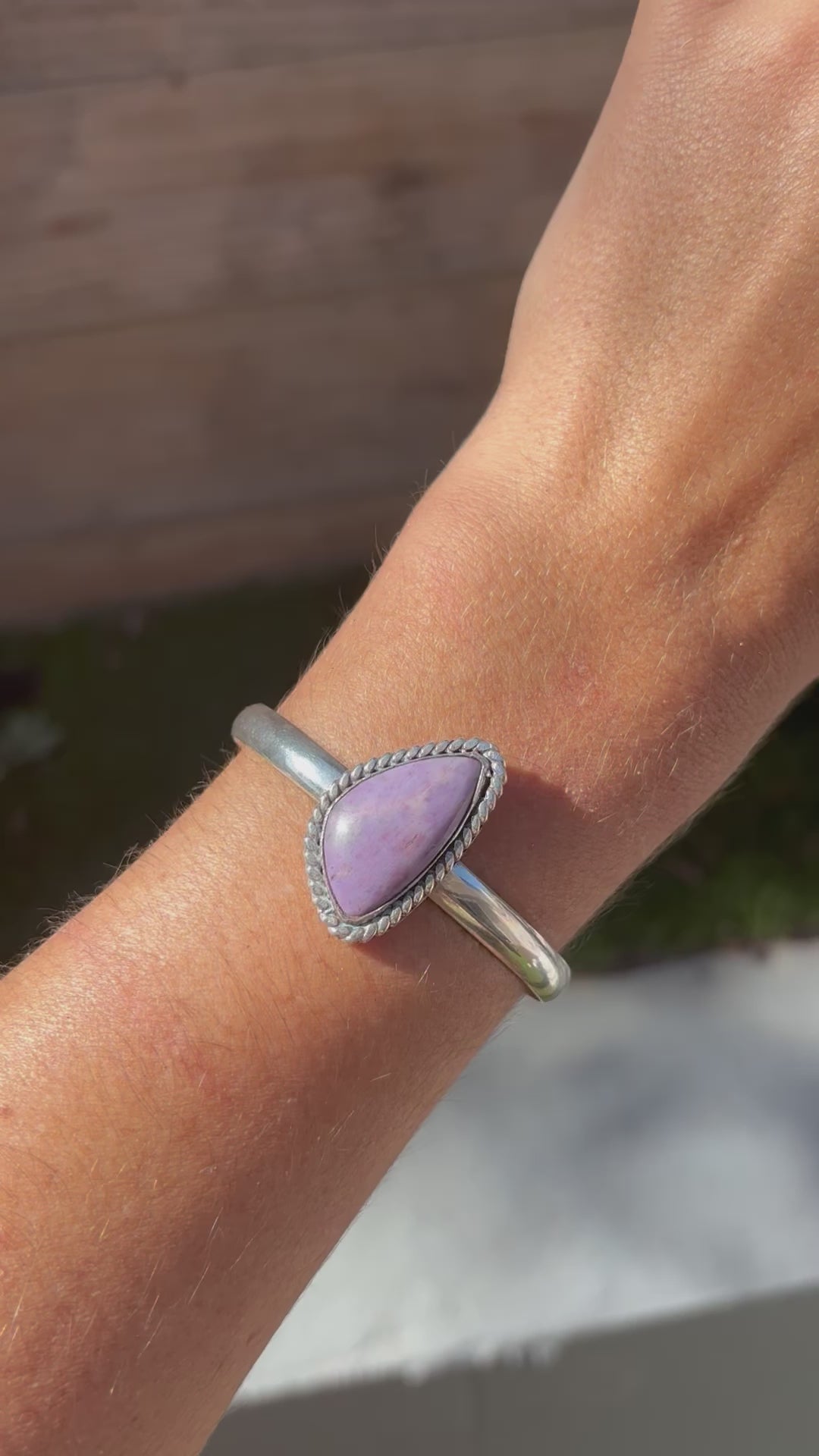 Lavender Jade Adjustable Cuff