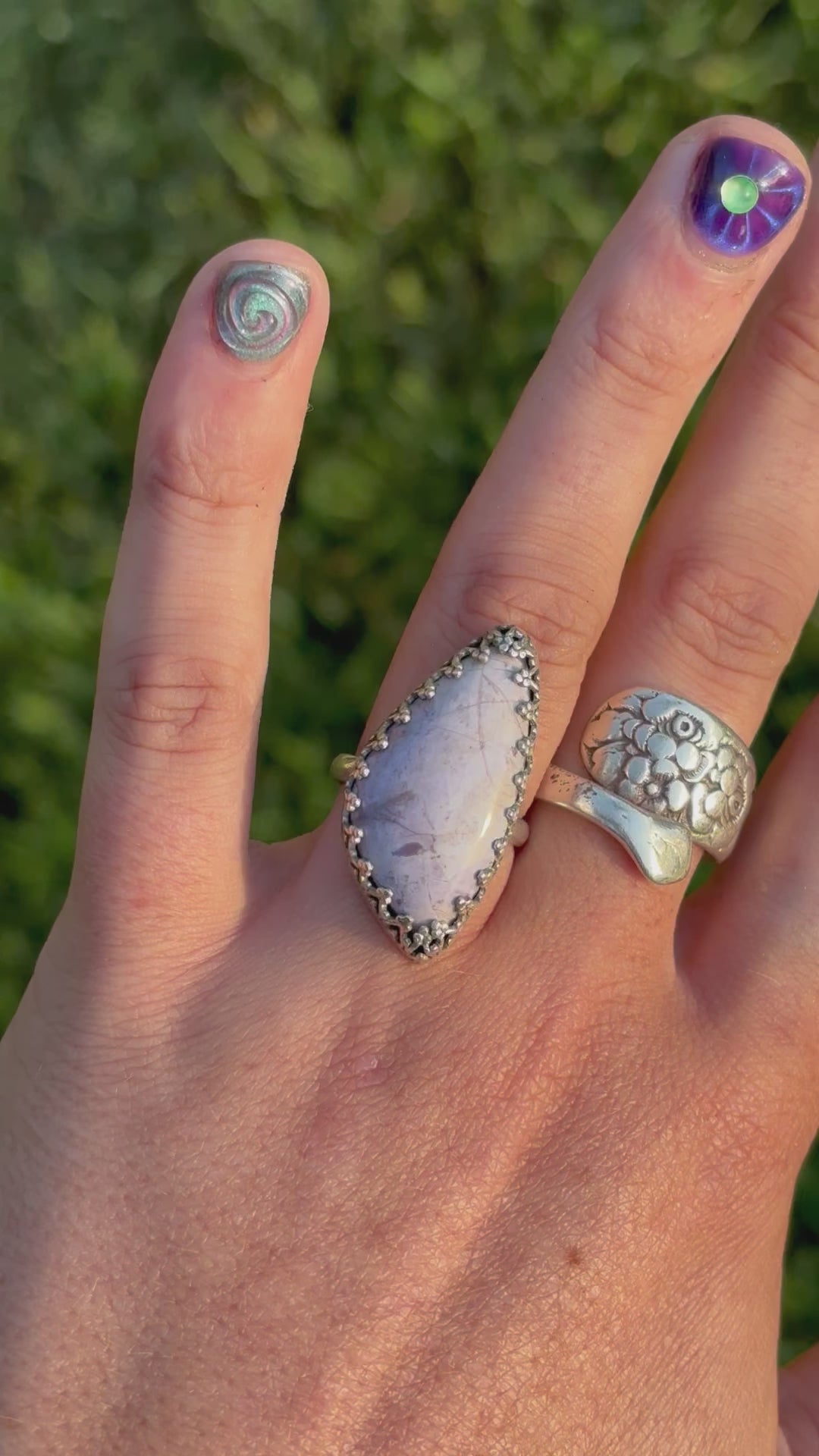 Violet Heart Ring - Size 6.5