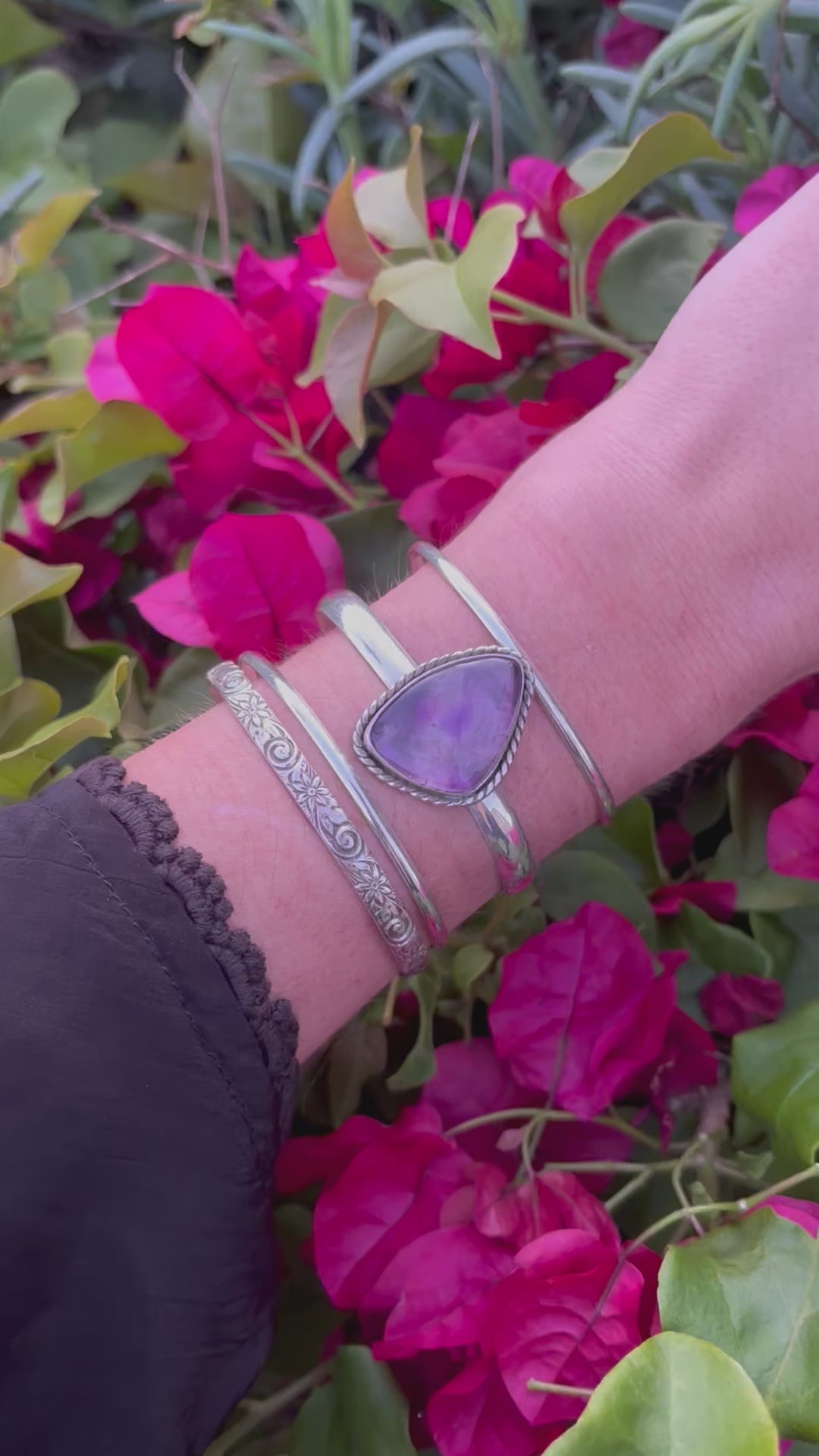 Purple Reflections Cuff