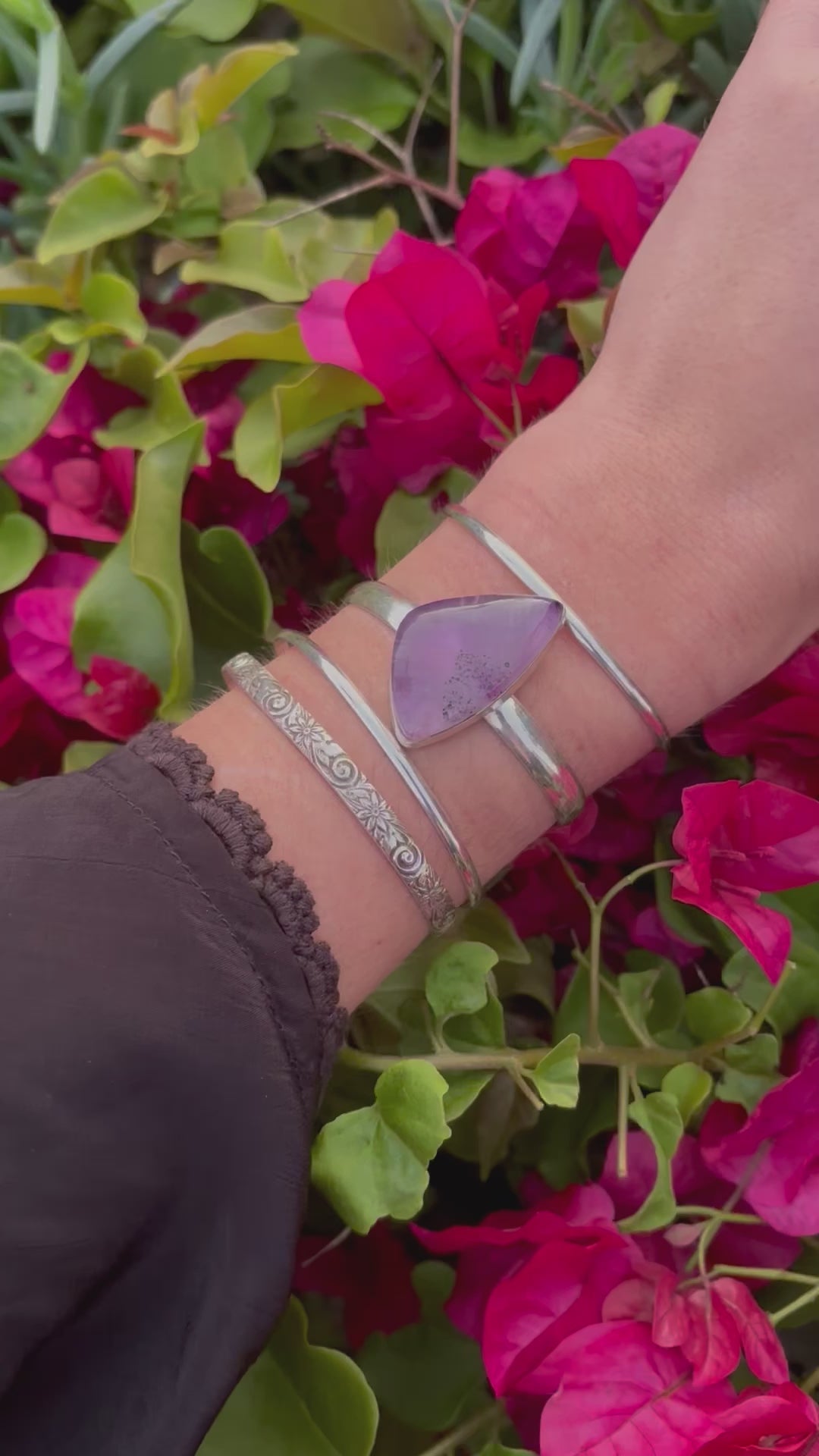 Moonlight Amethyst Cuff